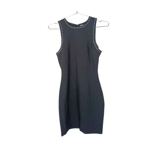 LIKELY Black Sheath Dress Size 0 Studded Sleeveless Mini Cocktail Party - Picture 2 of 15